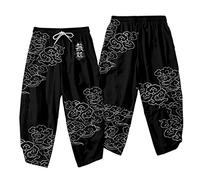 Stile giapponese Kimono Pantaloni Set Uomo Cosplay Tradizionale Thai Harem Pantaloni Harajuku Streetwear Pantaloni da uomo vintage G00212-pantaloni XL