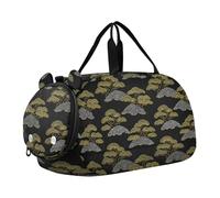 Stile giapponese Pino Perla Nero Bambini Carino Borsa da Palestra con Scomparto Scarpe Grande Capacità Bambini Pernottamento Duffel Borse per Ragazzi e Ragazze bolsa de viaje para mujer