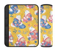 Stile giapponese Polar Bears 2 Pack tracolla pad protegge il collo e le spalle per zaino forro para cinturon de seguridad