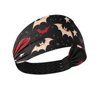 Stile gotico Darkness Red Labbra antiscivolo morbide fasce per le donne Elastiche fasce sudate per il trucco Sport atletico Uso quotidiano basket diadema para mujer