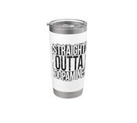 Stile grungy dopamina dritto fuori Bicchiere termico in acciaio inox doppia parete