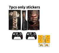 (Stile H) Adesivi per console di gioco Wukong Black Myth Ps5 Slim per controller, pellicola protettiva