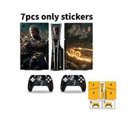 (Stile I) Adesivi per console di gioco Black Myth Wukong Ps5 Slim per controller, pellicola protettiva