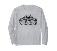 Stile Impronta Digitale - Crab Dad Mom Maglia a Manica