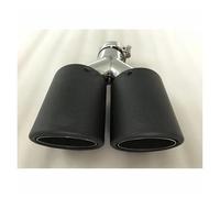 Stile In Fibra Di Carbonio Silenziatore Per Tubo Di Scarico Universale Doppio Per Automobile In Acciaio Inossidabile Modifica Accessori Auto Tubo Di Scappamento(76MM IN -115MM OUT)