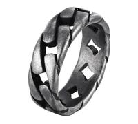 Stile Industriale Titaniumed Acciaio Biker Anelli Catena Portatile Disegni Unisex Accessori Gioielli Per Pelle Sensibile Anelli Catena In Acciaio