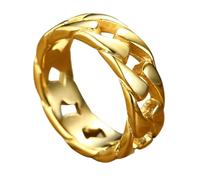 Stile Industriale Titaniumed Acciaio Biker Anelli Catena Portatile Disegni Unisex Accessori Gioielli Per Pelle Sensibile Anelli Catena In Acciaio
