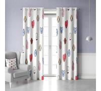 Stile infantile Tenda Oscurante da Interno, Tenda Termica Isolante Freddo e Caldo con Occhielli per Interni Soggiorno Cucina Volto di cartone animato Tende Camera da Letto 137x260 cm (LxA) 2 Pannelli