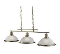 Stile Liberty Pendelleuchte 3-flmg. E27 Pendente Lampada Soffitto Ottone Antico