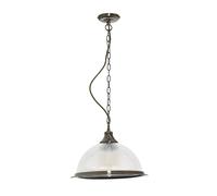 Stile Liberty Pendelleuchte IN Ottone Antico Lampada Luce a Sospensione Coperta