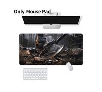 (Stile M, 60*30*0,2 cm/23,62*11,81*0,08 pollici) Tappetino per mouse e tastiera per computer Myth Black Wukong