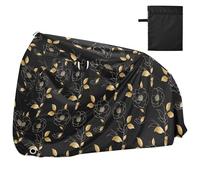 Stile marocchino Camelia Nero Coperture per Bici Impermeabile Esterna Elettrica Bike Copertura Accessori Bici