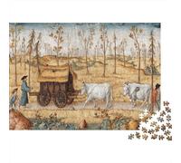 Stile medievale Cavallo Drawn Carrozza 1000pcs (75x50cm) Puzzle Adatto Per Adulti E Folla Dai 14 Anni in Su