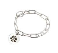 Stile Moderno Medico Bracciale Personalizzato Id Gioielli Fatto a Mano UK Unità