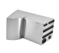 Stile moderno robusto in acciaio inox tagliato blocco con base robusta forniture da cucina per un posizionamento sicuro uso quotidiano risparmio di spazio tagli stoccaggio