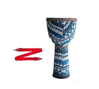 Stile Nazionale 8,5/10,5 Pollici Doumbek Testa Del Tamburo In Pelle Di Capra Portatile, a Percussione Bush Drum per Adulti Djembe Drum Concerto(8.5 inches,Blu)