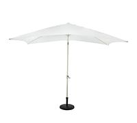 Stilè Ombrellone da Giardino con Palo Centrale 3X2M in Alluminio Meccanismo di Inclinazione A Manovella Parasole (Bianco)