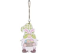 Stile pasquale carino decorazione da appendere in legno, adorabile a forma di nano, widget da appendere per la casa, per la decorazione bella e intelligente