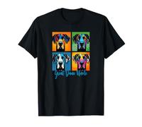 Stile Pop Art Great Dane Uncle Maglietta