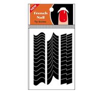 Stile pratico ed elegante aiutante francese manicure adesivi decorazione stencil strumenti