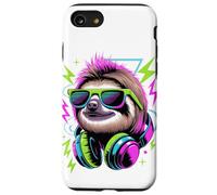 Stile Punk Epoca Bradipo Pigro Occhiali da Sole Orso Bradipi Custodia per iPhone SE (2020) / 7/8