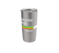 Stile Rastafari Caricamento Pace Nerdy Cool Anti Guerra Bicchiere termico in acciaio inox doppia parete