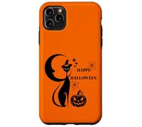 Stile retrò Atomic Era Mid Century Kitty Cat Happy Halloween Custodia per iPhone 11 Pro Max
