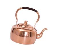 Stile retrò, bollitore in rame, 3 litri, a induzione, bruciatore a gas, compatibile con dimensioni comode, 30 cm, alta teiere da campeggio retrò Coppers
