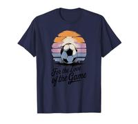 Stile retrò Calcio Passione Sport Tramonto Maglietta