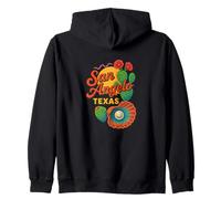 Stile retrò Floreale del Deserto Occidentale del Texas di San Angelo Felpa con Cappuccio