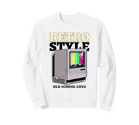 Stile retrò Old School Love (Grafica TV Vintage) Felpa