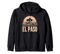 Stile retrò Vintage di El Paso Texas - Città del Deserto Felpa con Cappuccio