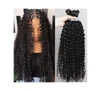 Stile Ricci e Bagnati Capelli Boho for intrecciare 10-28 pollici 1 fasci Jerry ricci estensioni for capelli umani alla rinfusa senza trama Uso quotidiano(18inches)