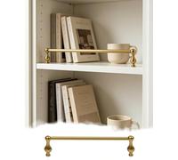 Stile Rustico Parapetto in Ottone Massiccio per Scaffale, Migliora l'Arredamento Vintage della Casa per Armadi Aperti Fatto a Mano(39in/99cm)