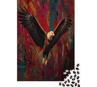 Stile scarabocchio Aquila che Spiega le Ali e Si Libra in Volo 70x50cm/1000pcs Puzzle Adatto Per Adulti E Folla Dai 14 Anni in Su