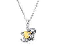Stile semplice Bradipo Abbraccio Oro Colore Cuore Amore Ciondolo Collane per Donne Ragazze Moda Animali Charms Collare Girocollo Gioielli Regali