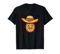 Stile Sombrero su un ananas funky per gli amanti della frutta Maglietta