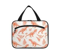 Stile T-rex Vaniglia Salmone Appeso Trucco Caso di Viaggio con Gancio Designer Borsa di Moda per il Trucco per Accessori da Viaggio Donne Bagno envase para Profumo de viaje, Stile T-rex Vaniglia