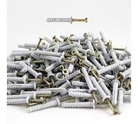 Stile Tasselli Nylon 6 X 60 - 200 pezzi di testa a fungo Nail Tassello Croce premontato