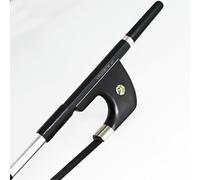 Stile Tedesco In Fibra di Carbonio Verticale Contrabbasso Arco 1/2 Dimensione 72 cm VINGOBOW 100BGB Livello Professionale Occhi Parigini Ebano Rana