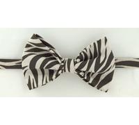 Stile Tradizionale Esotici Zebra Stampa Pelle Cravatta a Farfalla Vestito Da