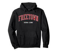 Stile Universitario Freetown Sierra Leone College Felpa con Cappuccio