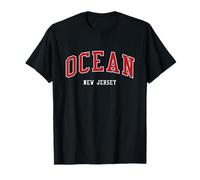Stile universitario Ocean New Jersey College Maglietta
