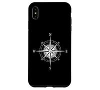 Stile vintage bussola simbolo di navigazione e guida Custodia per iPhone XS Max