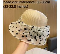 Stile Vintage Donna a Pois Rete Secchio Top Cappello 3D Fiore Ballo Banquet