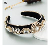 Stile Vintage Donna Strass Perla Fascia Barocco Capelli Accessori per