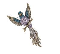 Stile vintage Hawks Pin Gioielli Con Pietre di Cristallo Colorate Robusta Lega Artigianato Multiuso Accessorio Moda Per Dare Regalo Frizzante Hawks Spilla Per Capispalla Decorazione, Misura unica