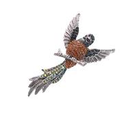 Stile vintage Hawks Pin Gioielli Con Pietre di Cristallo Colorate Robusta Lega Artigianato Multiuso Accessorio Moda Per Dare Regalo Frizzante Hawks Spilla Per Capispalla Decorazione, Misura unica