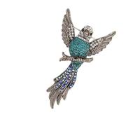 Stile vintage Hawks Pin Gioielli Con Pietre di Cristallo Colorate Robusta Lega Artigianato Multiuso Accessorio Moda Per Dare Regalo Frizzante Hawks Spilla Per Capispalla Decorazione, Misura unica