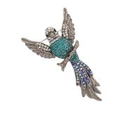 Stile vintage Hawks Pin Gioielli Con Pietre di Cristallo Colorate Robusta Lega Artigianato Multiuso Accessorio Moda Per Dare Lega Vintage Hawks Spilla Regalo, Misura unica, come descritto